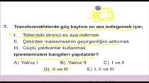 Transformatör MEB 2017 11 Snf Test 24