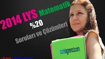 2014 LYS Matematik Sorular %20 ve Çözümleri