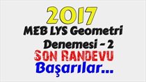 2017 LYS | MEB Denemesi | Geometri - 2