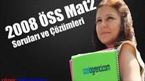 2008 ÖSS Mat-2 Sorular ve Çözümleri