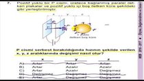 YÜKLÜ PARALEL LEVHALAR ARASINDAK ELEKTRK ALAN VE YÜKLÜ PARÇACIK