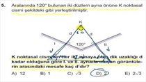 EBA 2017 TESTLER 35 DÜZLEM AYNA
