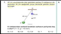 Basit Harmonik Hareket-2 MEB 2017 12. Snf Test-7