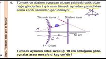 Optik 4 Küresel Aynalar MEB 2017 10 Snf Test 19