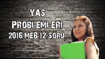 Ya Problemleri 12 soru (2016 MEB)