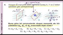 Manyetik Ak ve ndüksiyon EMK s MEB 2017 11 Snf Test 21