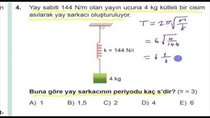 Basit Harmonik Hareket-3 MEB 2017 12. Snf Test-8