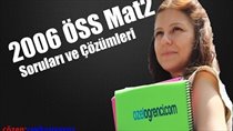 2006 ÖSS Mat-2 Sorular ve Çözümleri