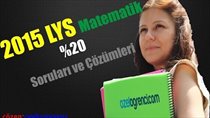 2015 LYS Matematik Sorular %20 ve Çözümleri