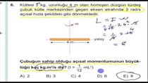 Mekanik Çembersel Hareket Açsal Momentum Soru çözümü Meb 2017 12