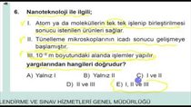 Nano teknploj ve X nlar MEB kazanm2017 12 snf 23 test