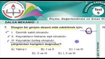 Dalga Mekanii-1 Su Dalgalarnda Krnm ve Giriim MEB 2017 12. 