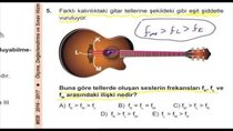 Ses ve Deprem Dalgalar |MEB 2017 10 snf test 15- Metin Hoca