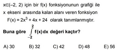 integral ile Alan Hesab- Meb Kazanm Testleri  - 1