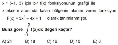 integral ile Alan Hesab- Meb Kazanm Testleri  - 2