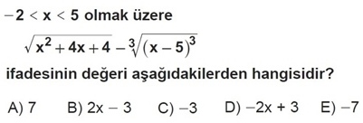 Mutlak Deer - MEB Kazanm Testleri - Orta Seviye - Soru 3